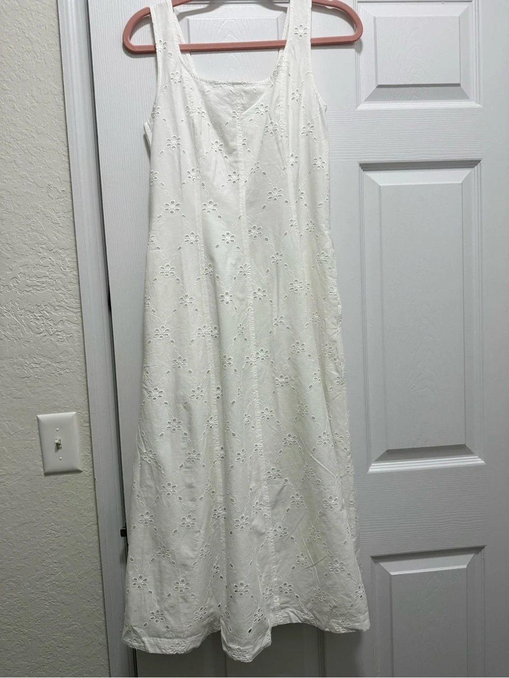 J.Crew eyelet embroidered Midi dress size 4 NWT